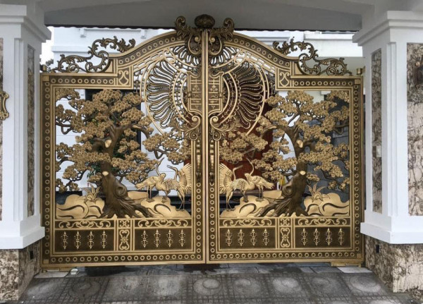 Cổng Nhôm Đúc Đẹp 01